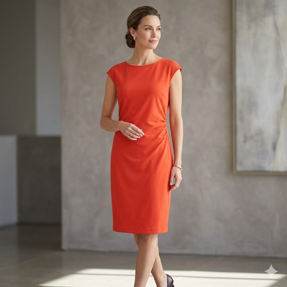 NWT Banana Republic Large Sheath Dress Sheath Cap Sleeves Career Party Cocktail